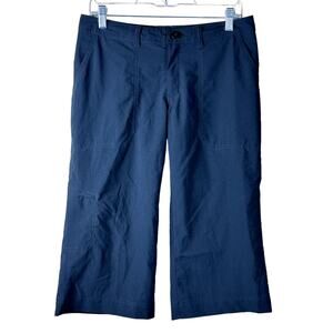 Patagonia Women Sz 6  Black Cropped Capri Cargo Athletic Outdoor Hiking Comfort